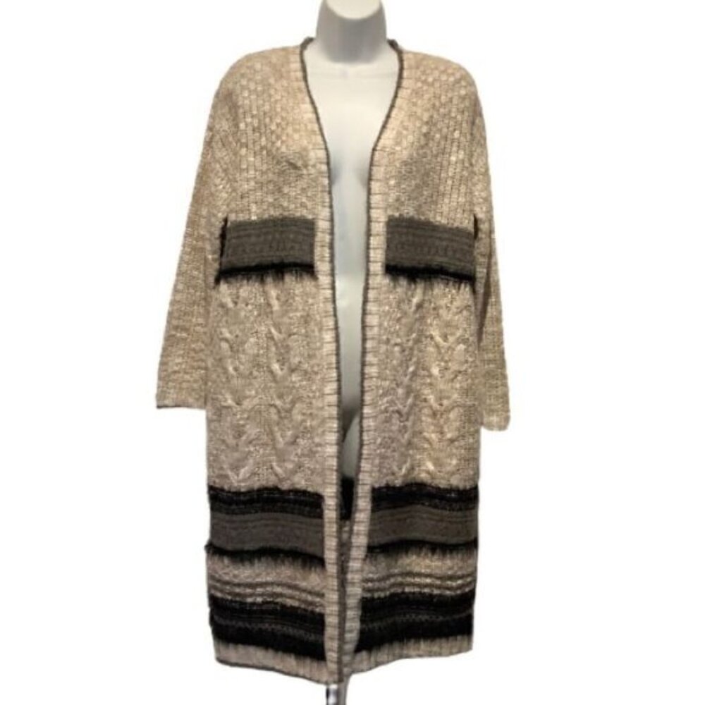 DEX OPEN FACE DROP SHOULDER CARDIGAN SIZE XS